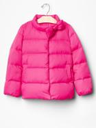 Gap Kate Spade New York &hearts; Gapkids Bow Puffer Jacket - Pink Glo Neon
