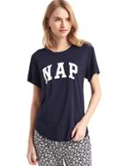 Gap Women Mix And Match Short Sleeve Sleep Shirt - Dark Indigo