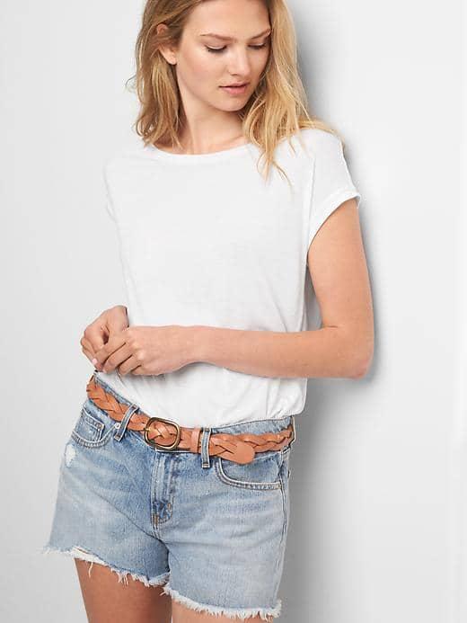 Gap Women Boatneck Dolman Tee - White