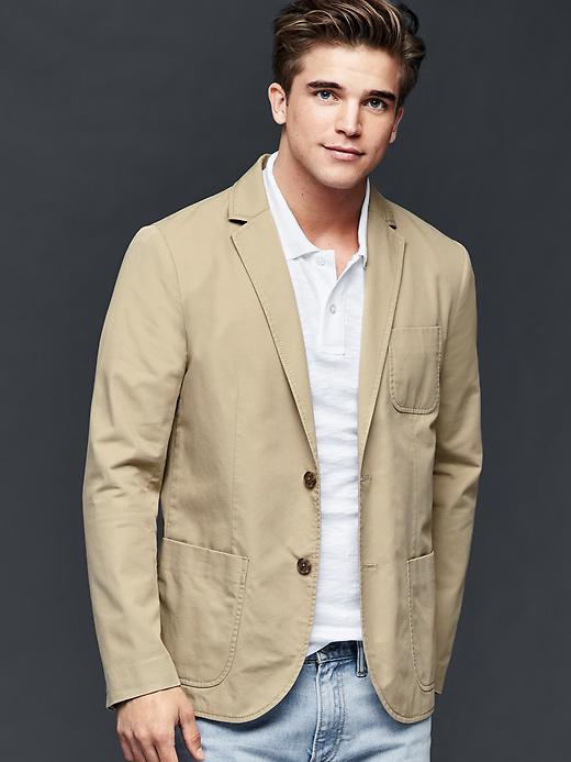 Gap Men Cotton Twill Blazer - Chino Academy
