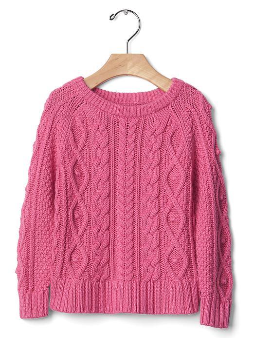 Gap Cable Knit Sweater - Shocking Pink