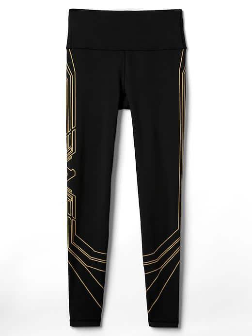 Gap Women Gapfit Wonder Woman Lasso Leggings - Black