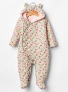 Gap Floral Quilted Bear One Piece - Pink Cameo