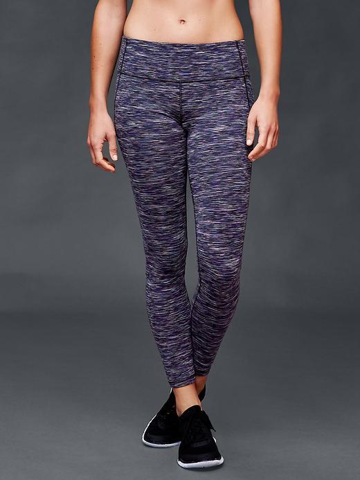 Gap Women Revolution Gfast Spacedye Leggings - Navy Multi