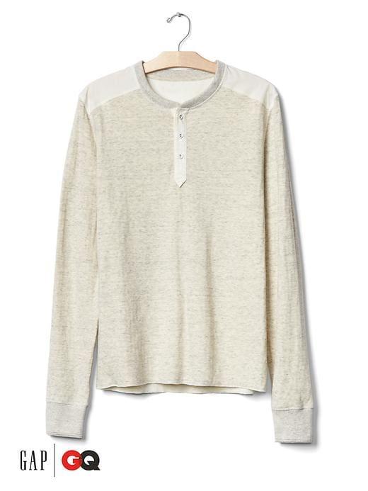 Gap Men X Gq Michael Bastian Classic Henley - Chalk