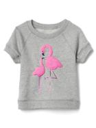 Gap Embellished Short Sleeve Pullover - Flamingo