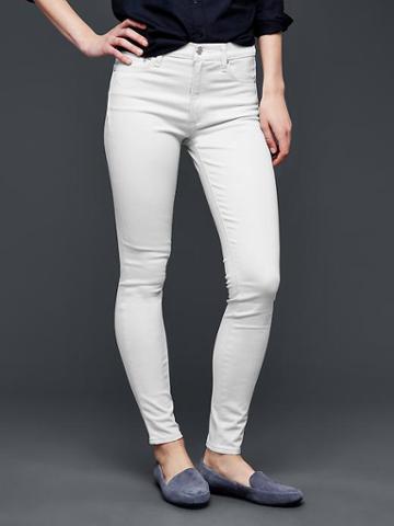 Gap Women 1969 Sateen High Rise True Skinny Jeans - Powder Gray
