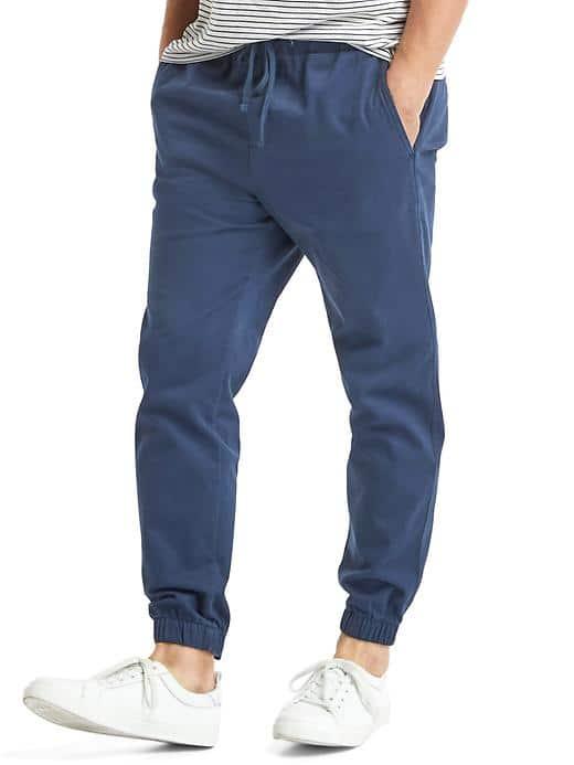 Gap Men Everyday Twill Joggers - Tapestry Navy