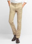 Gap Men Classic Stretch Skinny Fit Khakis - Iconic Khaki