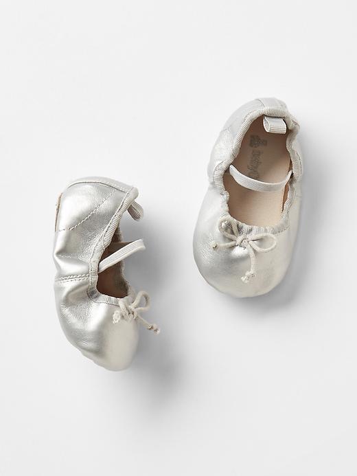 Gap Mary Jane Ballet Flats - Silver