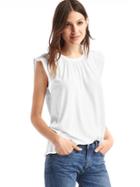 Gap Women Soft Cap Sleeve Top - White