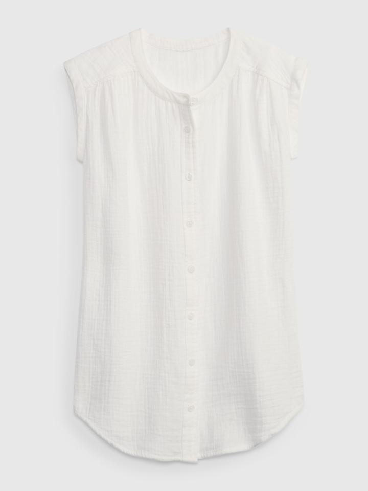Kids Crinkle Gauze Tunic Dress