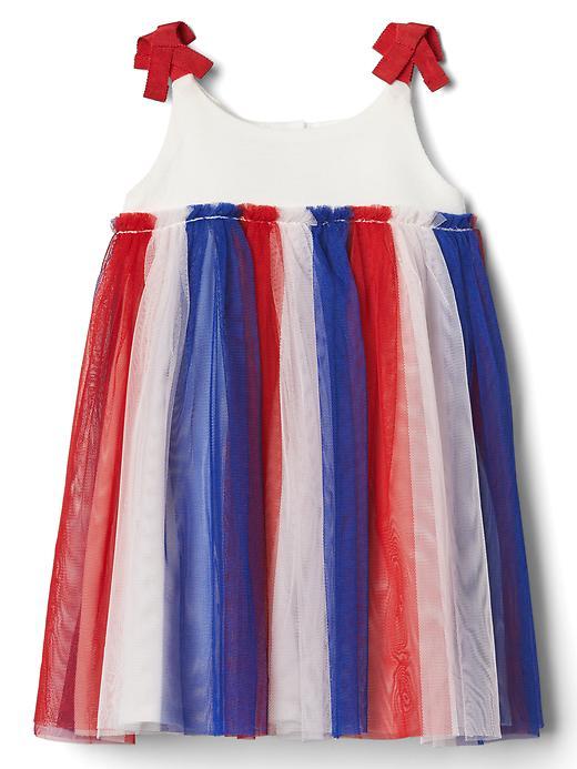 Gap Americana Tulle Bow Dress - New Off White