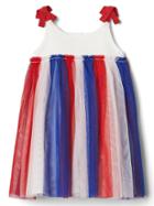 Gap Americana Tulle Bow Dress - New Off White