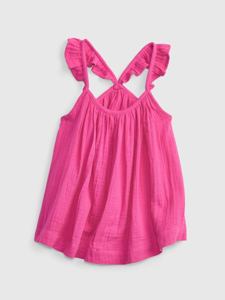 Toddler Crinkle Gauze Tank Top