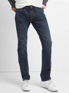 Gap Men Slim Fit Jeans Stretch - Scraped Dark Indigo