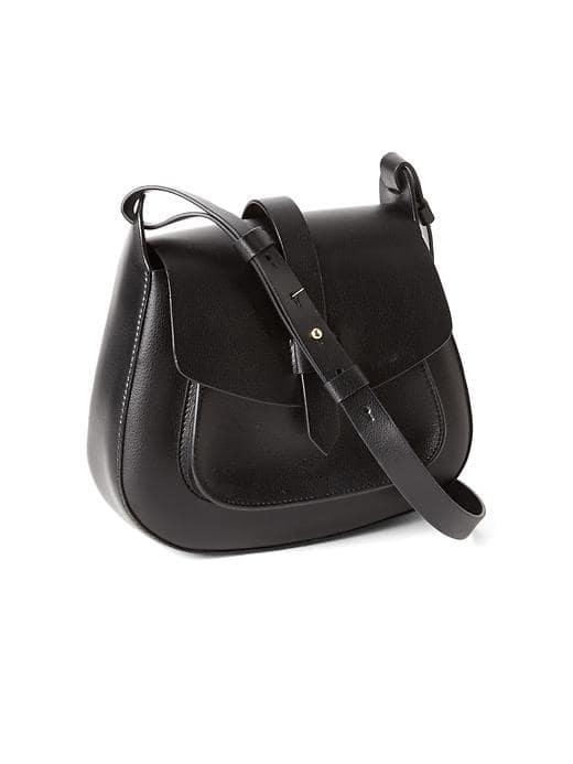 Gap Women Crossbody Saddle Bag - Black