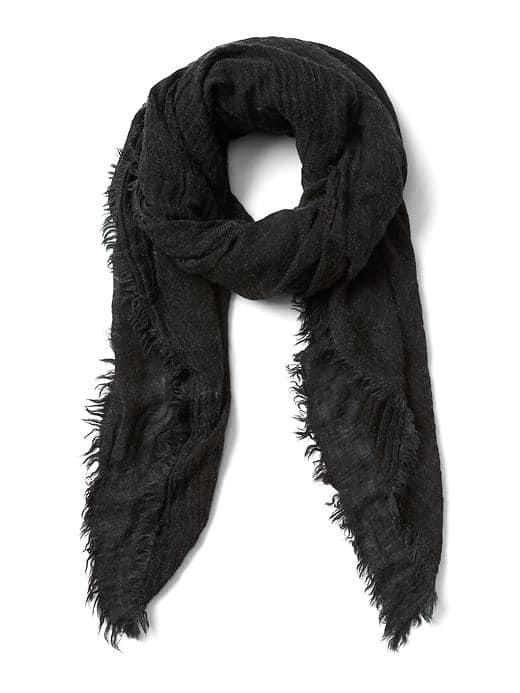 Gap Women Drapey Oversize Scarf - Black