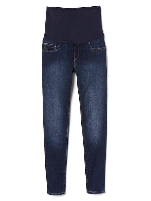 Gap Women Gapmaternity Full Panel Easy Legging Ankle Jeans - Dark Indigo