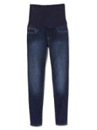 Gap Women Gapmaternity Full Panel Easy Legging Ankle Jeans - Dark Indigo