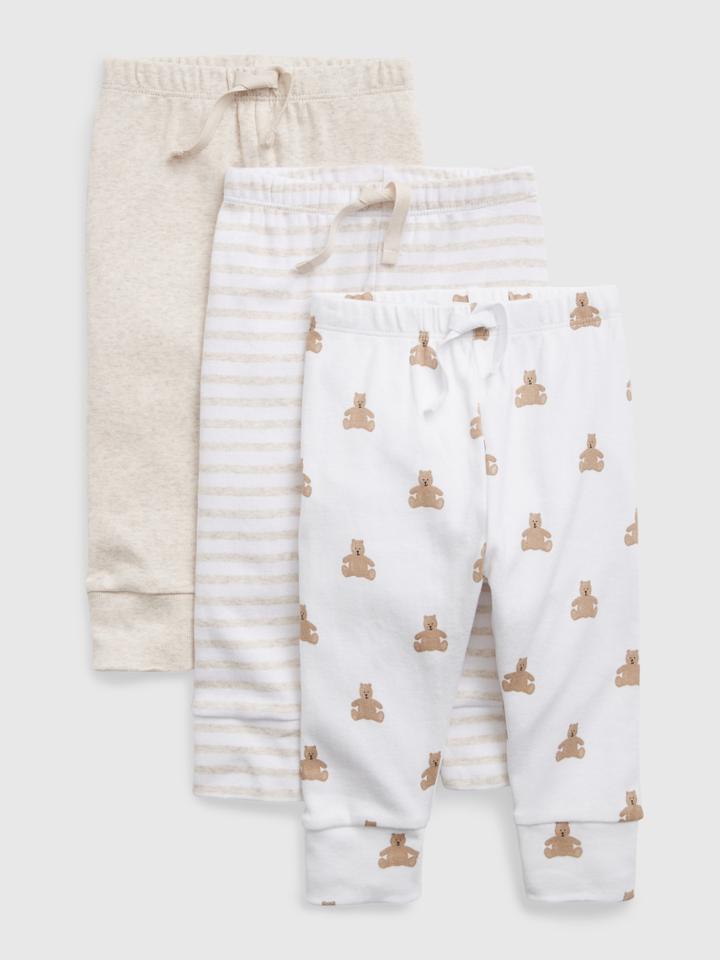 Baby First Favorite 100% Organic Cotton Pull-on Pants (3-pack)