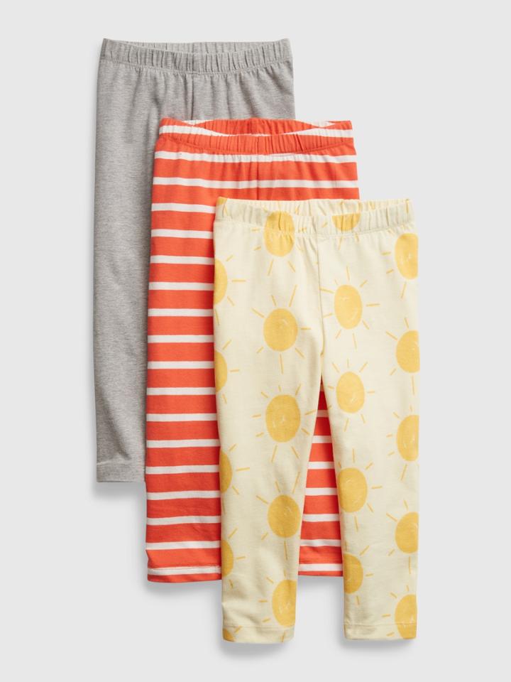 Toddler Organic Cotton Mix And Match Leggings (3-pack)