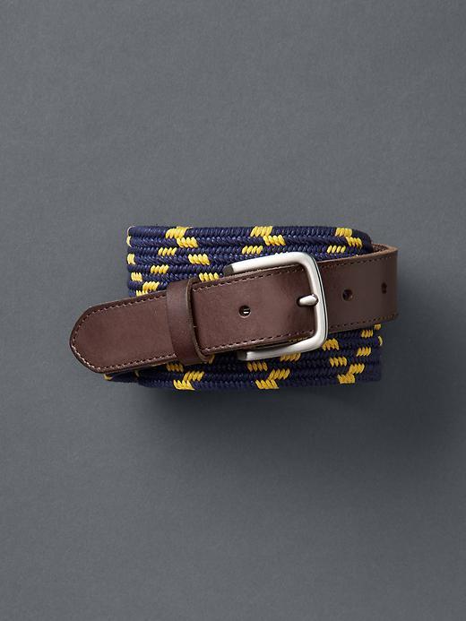 Gap Men Braided Stretch Belt - Comet Blue
