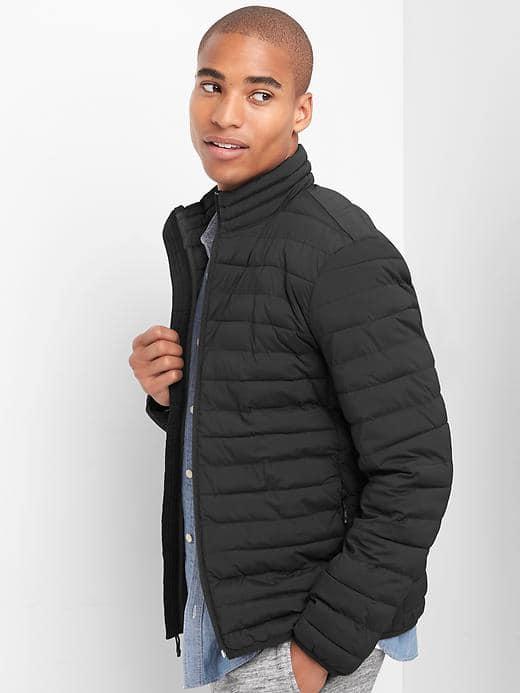 Gap Men Coldcontrol Lite Puffer Jacket - True Black