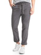 Gap Drawcord Slim Fit Khakis - Soft Black