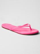 Gap Leather Flip Flops - Neon Pink