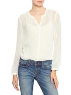 Gap Women Factory Dobby Top - Milk
