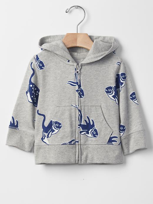 Gap Sea Life Zip Hoodie - Gray