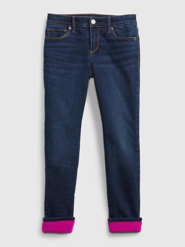 Kids Lined Skinny Jeans With Washwell 3