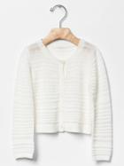 Gap Pointelle Zig Zag Cardigan - New Off White