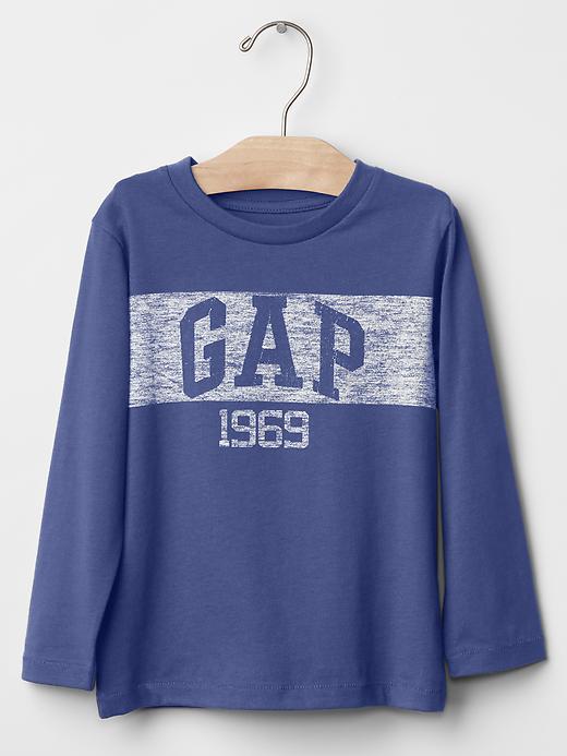 Gap Logo Stripe Tee - Blue Track