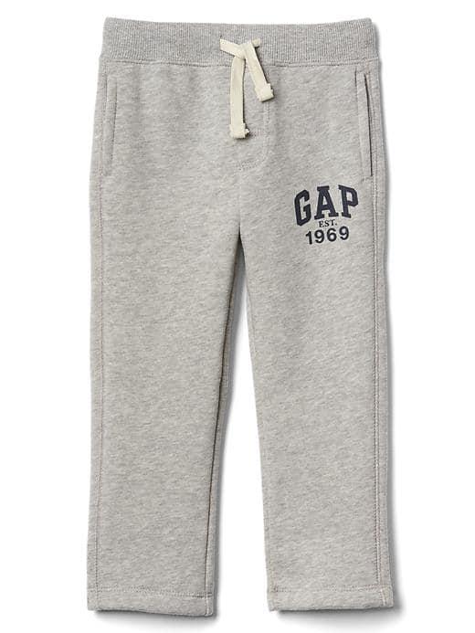 Gap Logo Fleece Sweats - Light Heather Gray