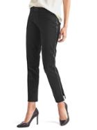 Gap Women Bi Stretch Skinny Ankle Metallic Trim Pants - True Black