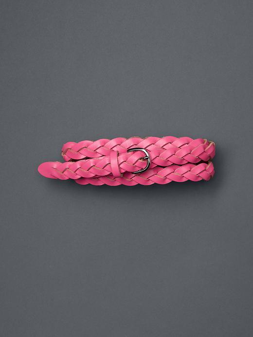Gap Women Skinny Braided Belt - Neon Double Pink