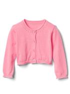 Gap Button Crew Cardigan - Neon Flamingo