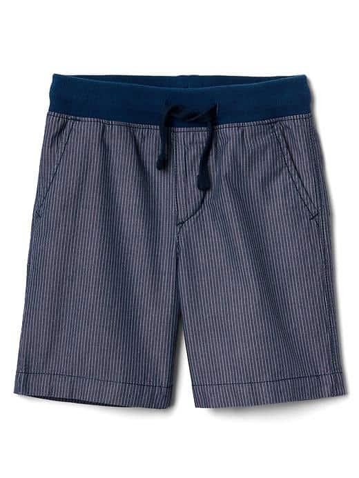 Gap Railroad Stripe Pull On Shorts - Navy
