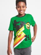 Gap Graphic Crew Slub Tee - Super Green