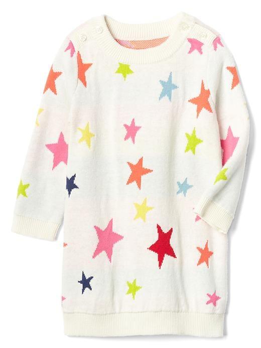 Gap Bright Star Sweater Dress - Ivory Frost