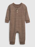 Baby Waffle-knit Footless One-piece