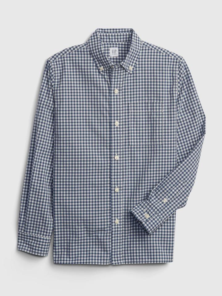 Kids Plaid Button-down Shirt