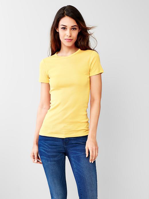 Gap Women New Modern Crew Tee - Yellow