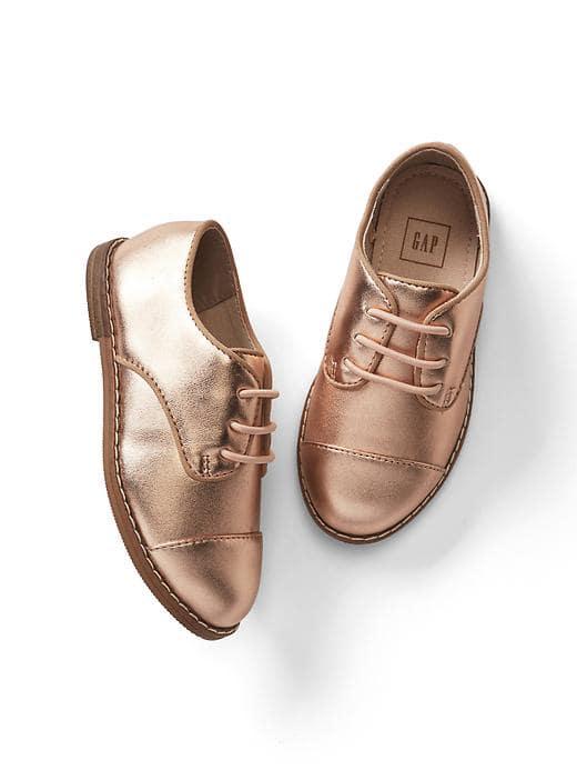 Gap Metallic Oxfords - Rose Gold