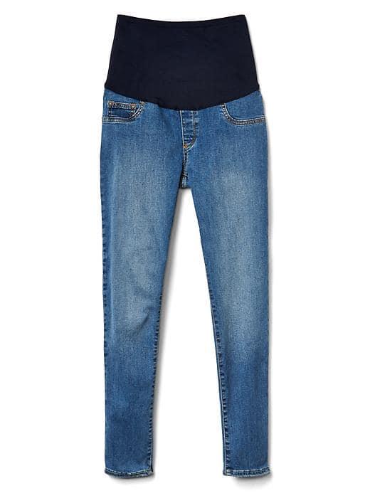 Gap Women Gapmaternity Full Panel Easy Legging Ankle Jeans - Medium Indigo