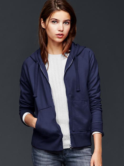 Gap Women Essential Fleece Hoodie - True Indigo