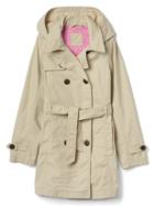Gap Women Tie Waist Trench Coat - Sand Khaki