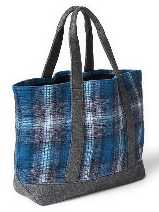 Gap Women X Pendleton Small Utility Tote - Blue Plaid